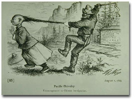 A Thomas Nast Cartoon: "Pacific Chivalry"