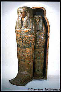 This is a picture of a mummy coffin