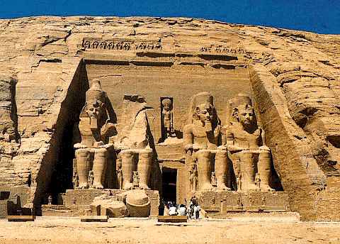 This is an Image of the Tomb at Abu Simbel