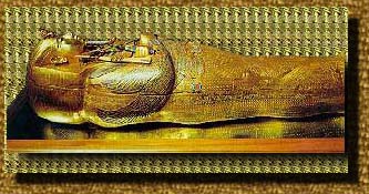 This is a picture of King Tut's Coffin