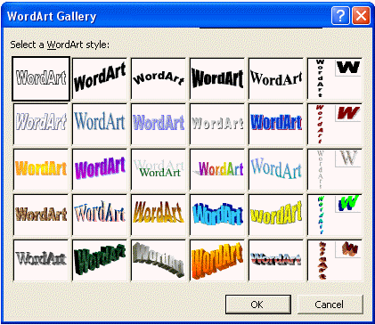 Word 2002 - WordArt