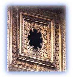 Carving detail on the upper balcony of the Bhimkali temple, Sarahan. Credit: Karamjeet Singh