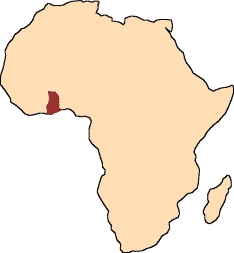 map of Ghana