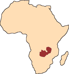 map of Zambia