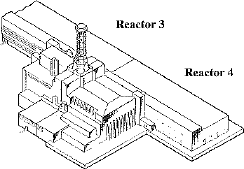 Chernobyl with the Sarcophagus around Reactor Number 4