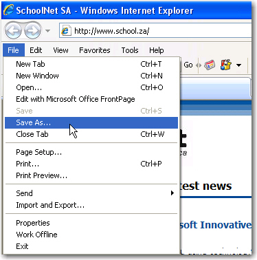 Saving Info