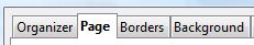 page orientation tab