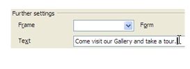 hyperlink setting