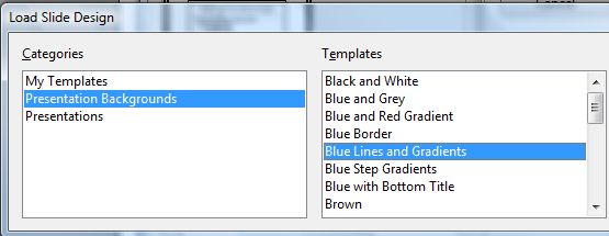slide design background