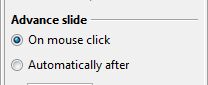 transition mouse select