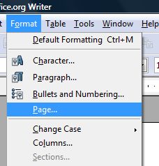 Format Page