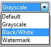 grayscale black