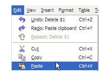 row paste