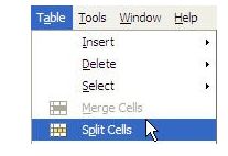 split cell 