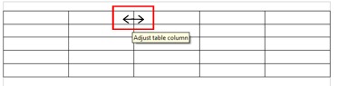 Change column width