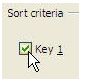 table sort criteria