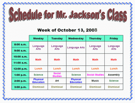 schedule challenge