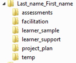 Portfolio folders