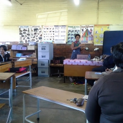 Hlengiwe training on her birthday