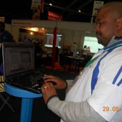 Daniel at teh Intel_SNSA Stand